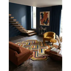 Wollteppich geometrisch Terrakotta 200 x 300 cm - SOAR   Kadima Design