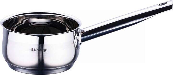Bergner BG-6372 Ronde Roestvrijstalen Pan, 1,3 liter