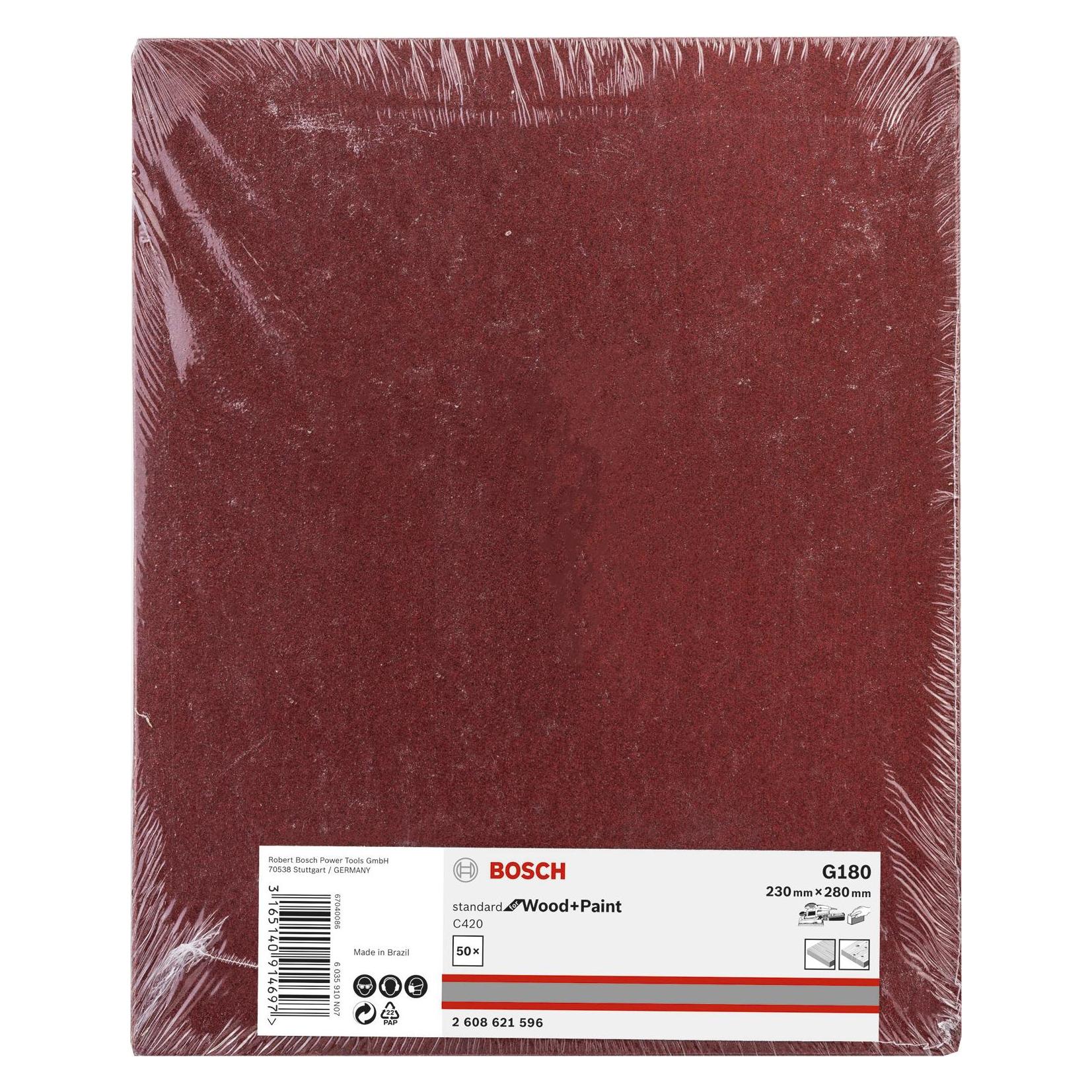 Bosch Professional Zubehör Schleifblatt C420 (180) (2608621596)