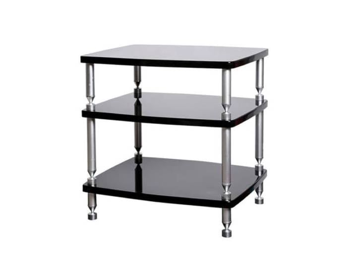 HLDJYLZS Modulares Audio Rack, HiFi Verstärkerschrank mit Aluminiumrahmen Modulares Design, Aluminiumrahmen, E1-Holzplatten, HiFi Rack für Verstärker, Receiver und Audiogeräte