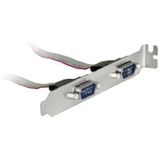 Delock Slotblech 2 x Seriell