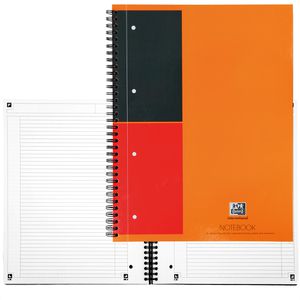 Oxford Collegeblock 357001202 Notebook, A4, Innen- & Außenrand, 80 g/m² mit Kopfzeile, liniert
