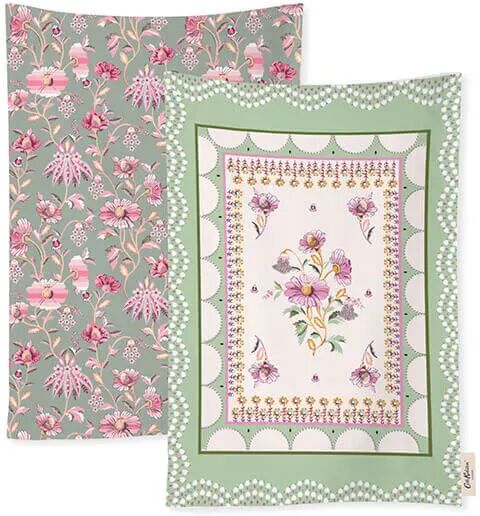 Cath Kidston Friendship Gardens Set of 2 Tea Towels