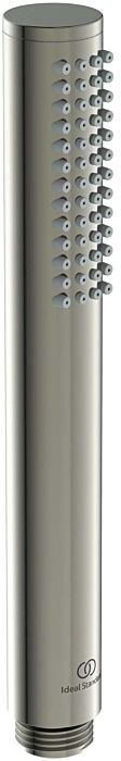Ideal Standard Atelier Stabhandbrause BC774GN aus Metall, 1-Funktionshandbrause, Silver Storm