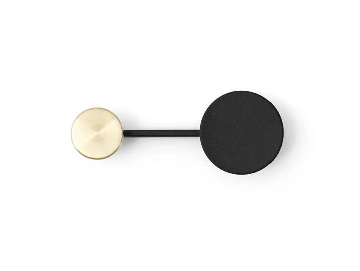 Audo - Afteroom Kleiderhaken small, schwarz / messing