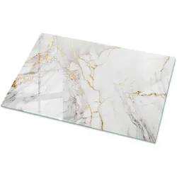 TISCHPLATTE 100x70 cm Eleganter Marmor mit Adern