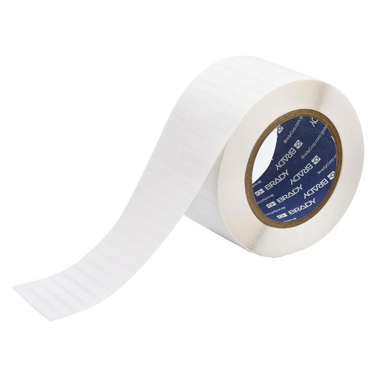 Brady THT-13-423-10, Polyester, Weiss, 31,75 x 6,35mm, permanent, 2-bahnig(10000 E.) (030126) (69.85 mm) (THT-13-423-10)