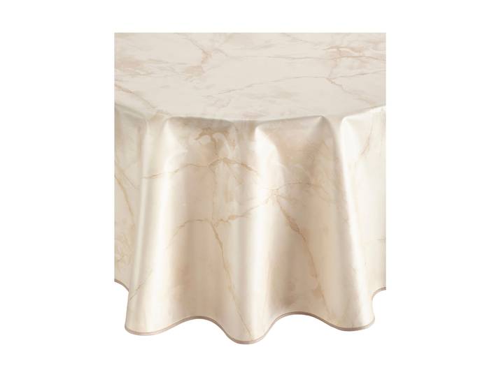 Tischdecke Gr. 4, beige, Ø:140cm, Tischdecken, Tischdecke