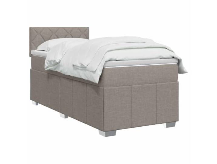 vidaXL Boxspringbett mit Matratze Taupe 100 x 200 cm Stoff Passt die Unterstützung an deine gewünschte Höhe an, Beleuchte deinen Raum mit flexibler Beleuchtung, Bietet ausgewogene