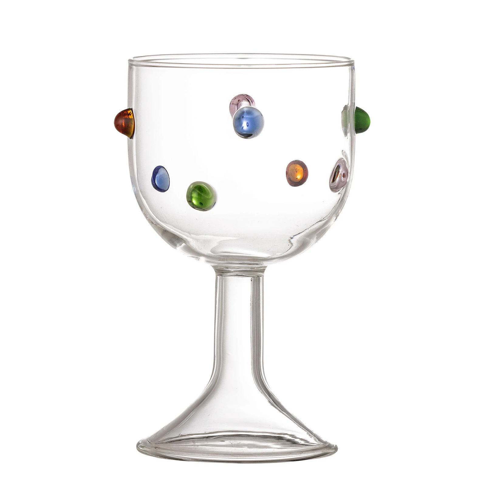 Bloomingville Thalia wijnglazen set van 4 stuks - Multicolour - Transparent