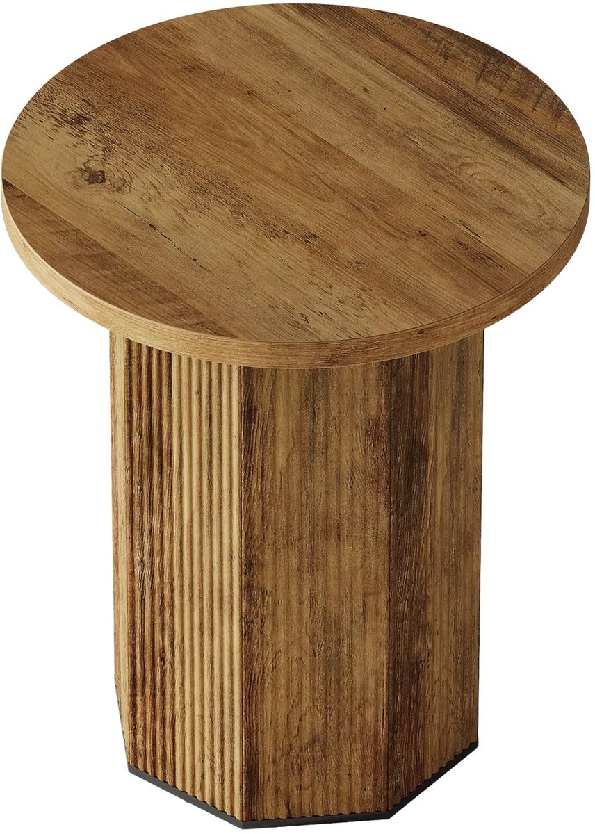 Happiq Ronde bijzettafel Bruin