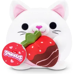 Zuru Snackles Valentinstag-Edition 20 cm Plüsch (Kätzchen mit Erdbeer-Schokolade) (20 cm)