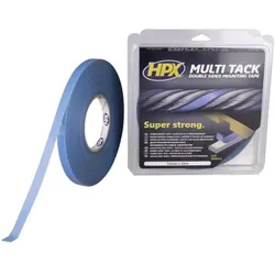 HPX, Klebeband, Doppelseitiges Multi-tack Klebeband - halbtransparent - 12 mm x 25 m (12 mm)