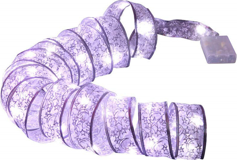 INF Flexibele kerstverlichting voor kerstboomversiering Zilver, 4 meter