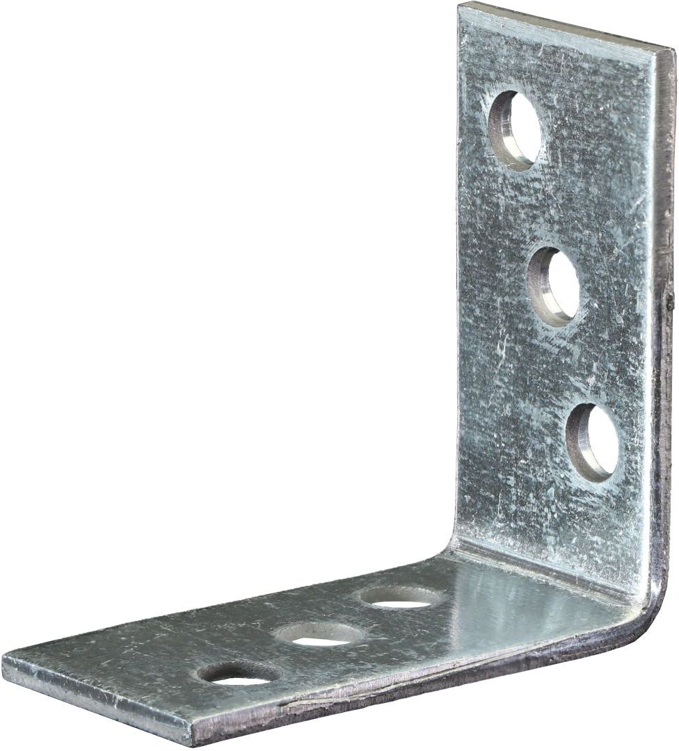 GAH Alberts GAH Winkelverbinder, Lochplattenwinkel, sendzimirverzinkt, 40 x 40 x 20 mm, Stärke: 2 mm