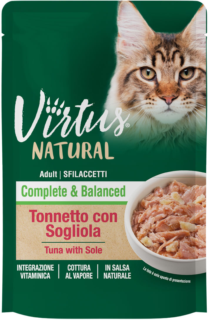 Virtus Cat Adult Natural & Complete Busta Multipack 18x70g TONNETTO SOGLIOLA