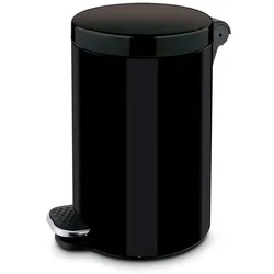 Mülleimer mit Tretmechanik, 30 l, schwarz