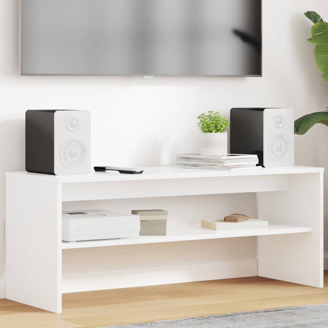 Metro TV Stand White 40cm H x 100cm L x 35cm W
