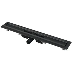 Alca Duschrinne schwarz matt Edelstahl APZ101BLACK-850