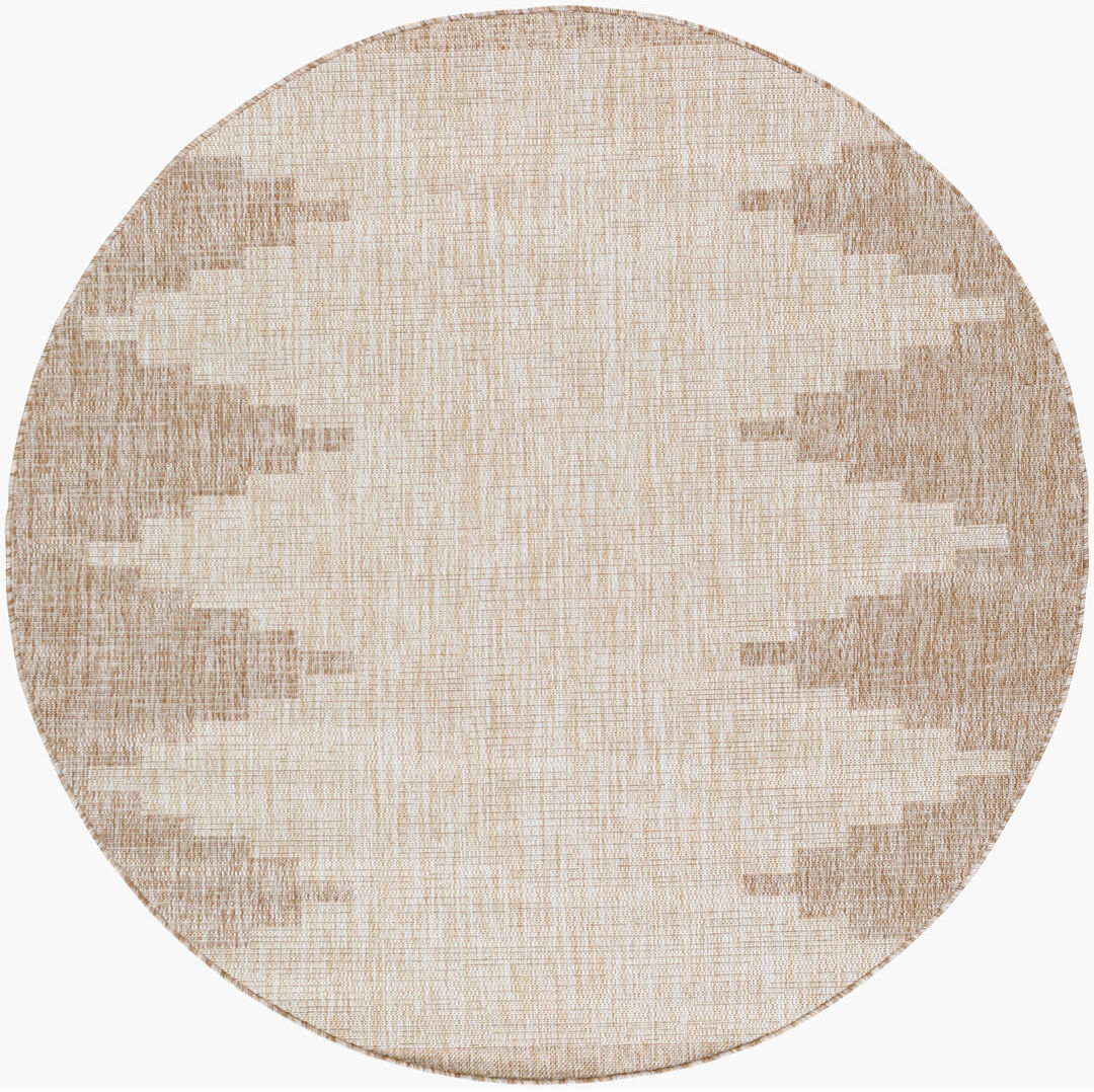 Natur Pur Marion Indoor & Outdoor Boho Beige Rug Ivory;Brown;LightBrown;LightBeige Round 160cm