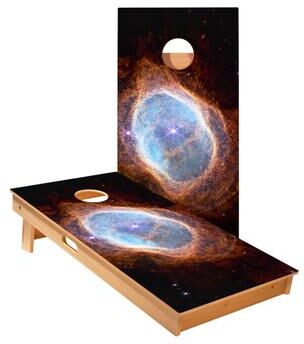 Skip's Garage Southern Ring Nebula Cornhole Boards