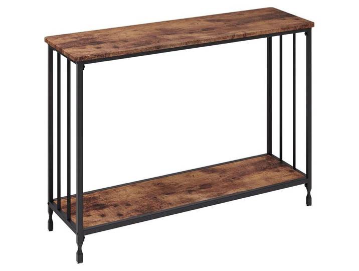 Console Meuble Entrée EN VERRE -MARRON-105 X 30 X 81cm-Table Console Moderne pour Entrée/Salon