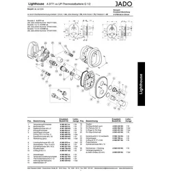 Jado Thermostatgriff Innenteil, A860821AA A860821AA