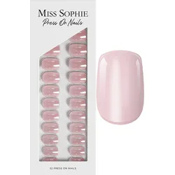 MISS SOPHIE Press On Nails Glazed Pink Short Square