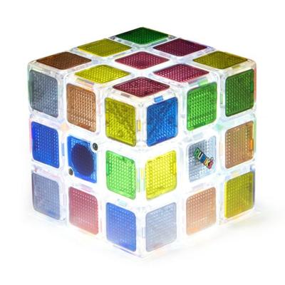 Rubik's Pulse 3x3 Zauberwürfel, leuchtender Zauberwürfel mit integriertem Timer