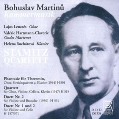 Phantasie H 301/Quartett Für Oboe,Violi - Stamitz Quartett,Lencses,Hartmann-Claver, CD