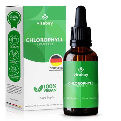Chlorophyll aus Alfalfa und Chlorella vegan Tropf. 100 ml Tropfen