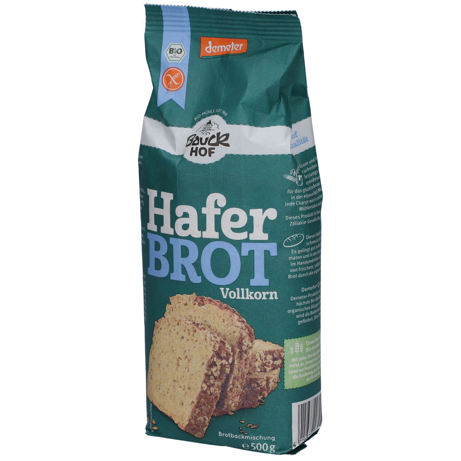 Bauck Haferbrot Vollkorn Bio 500 g Pulver