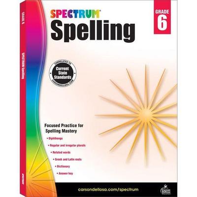 Spectrum Spelling, Grade 6, Taschenbuch von Spectrum, Carson Dellosa Education, 978-1-4838-1180-2