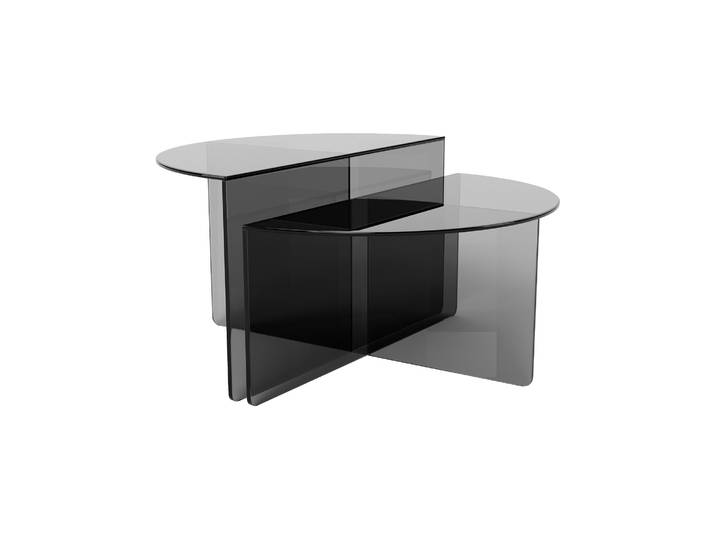 Vetri Couchtisch, Glas Ø80