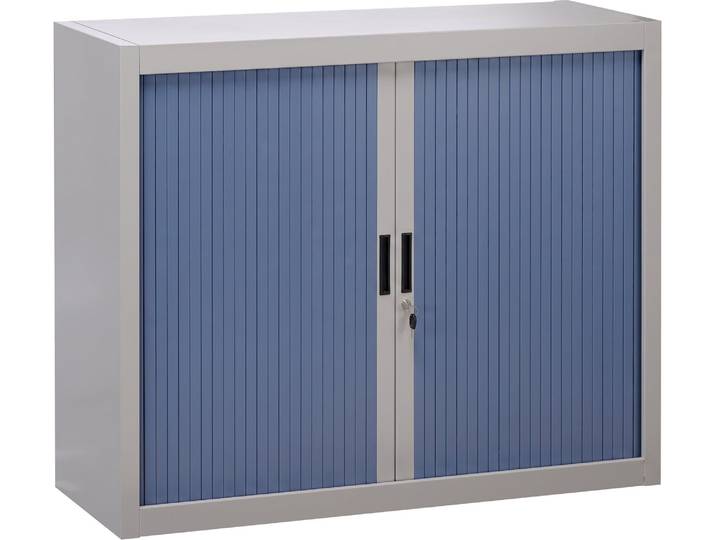 Armoire à rideaux démontables Bruneau 100 x 120 cm gris-bleu - Armoires métal - Bruneau