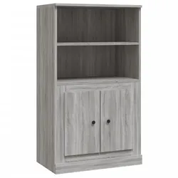 vidaXL Highboard Grau Sonoma 60x35,5x103,5 cm Holzwerkstoff
