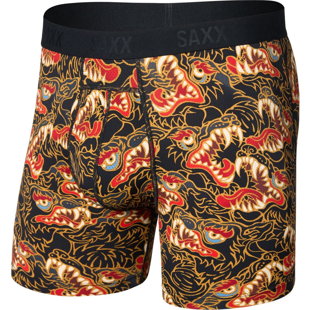 Saxx Smooth Flex Light Compression Boxer Brief howl- black (HLB) M 26S14BB-HLB-M