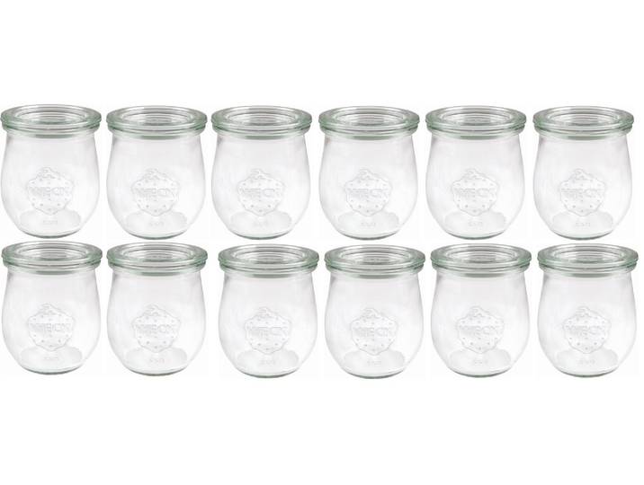 Einmachglas WECK 220 ml 12 Stück , transparent, Glas, Lebensmittelaufbewahrungsbehälter, Einmachglas