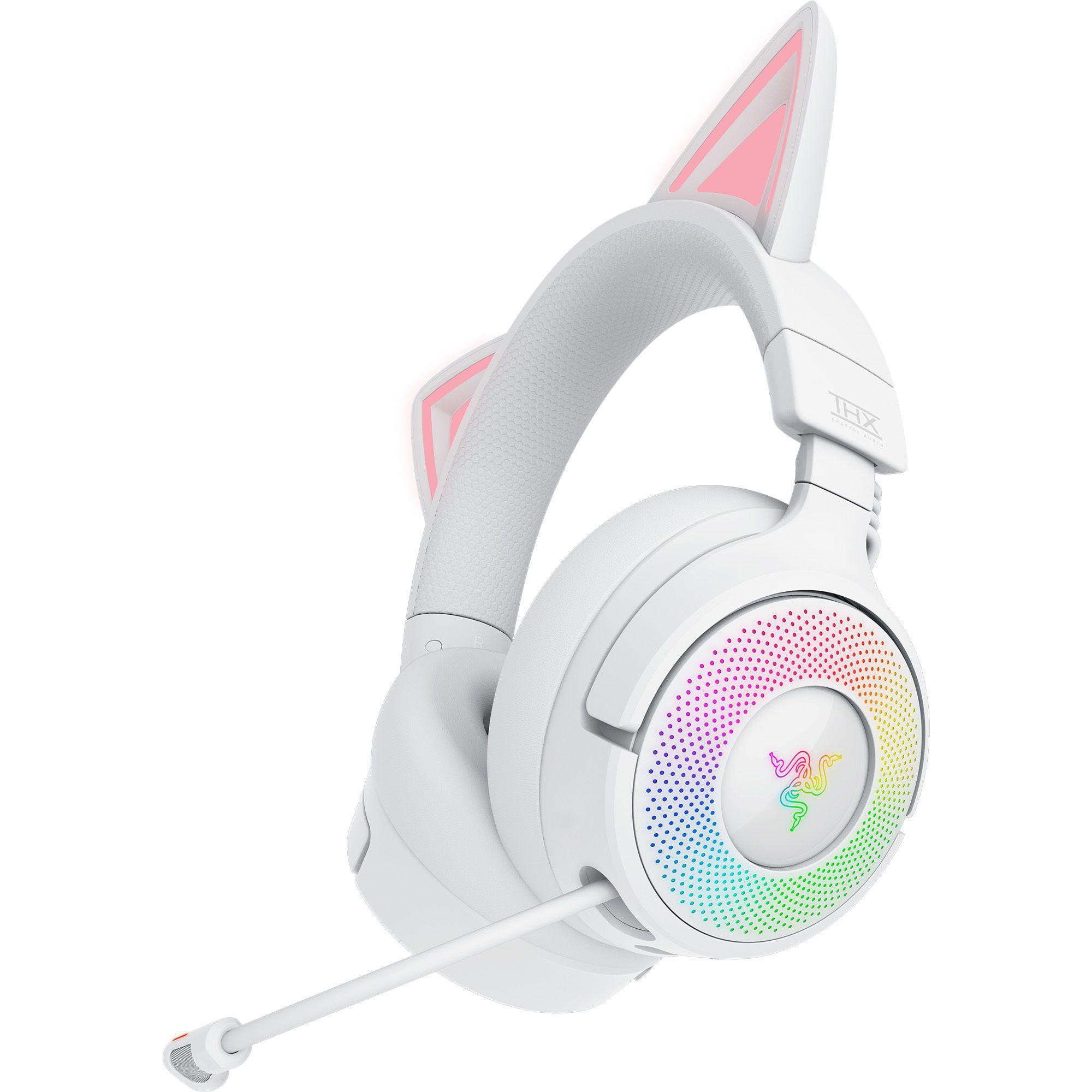 Razer Kraken Kitty V3 Pro Gaming Headset kabellos / kabelgebunden (Funk / Bluetooth) Weiß