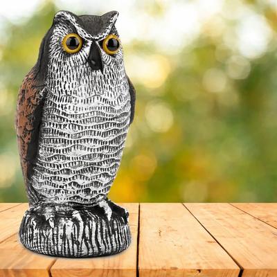 Drop Dash Deals Owl Decoy Statue Bird Scarecrow For Garden And Yard, Pigeon Repellent Owl Decoy Statue Bird Scarecrow For Garden And Yard, Pigeon Repellent