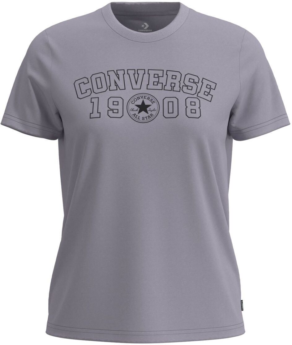 T-Shirt CONVERSE "1908 TEE", Damen, Gr. XXL, grave mistake, Obermaterial: 60% Baumwolle, 40% Modal, normal, Rundhals, Shirts T-Shirt, mit Rundhalsausschnitt, aus Baumwolle und Modal, normale Länge grave mistake XXL