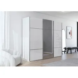 rauch ORANGE Schwebetürenschrank Scale 300 x 223 cm Dekor Weiß, Transparent Weiß / Spiegel