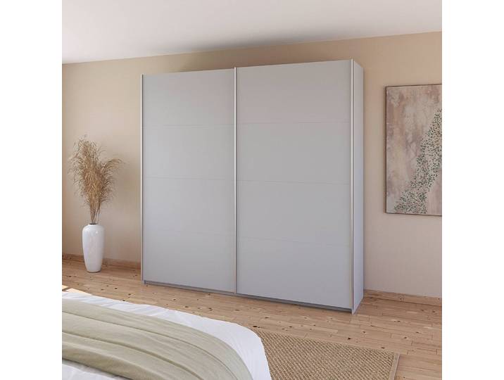 Armoire - Uni 226cm Gris/Gris soie