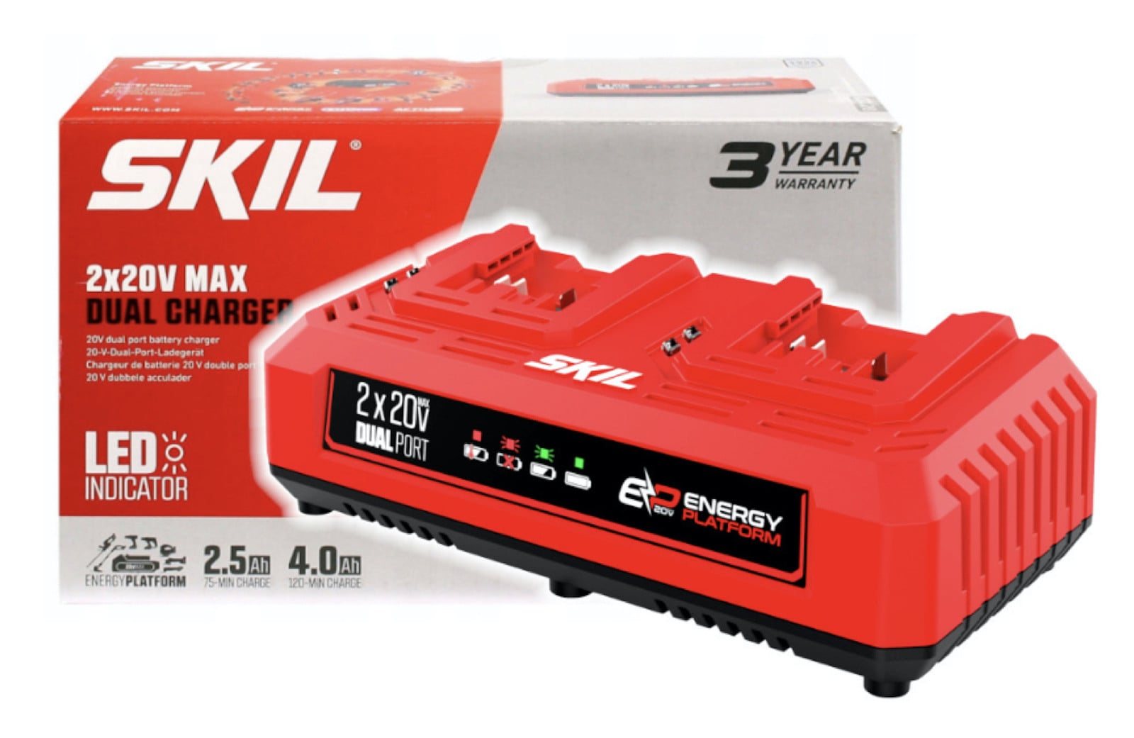 Skil Dubbele oplader 20V model 3128 AA 2,4A