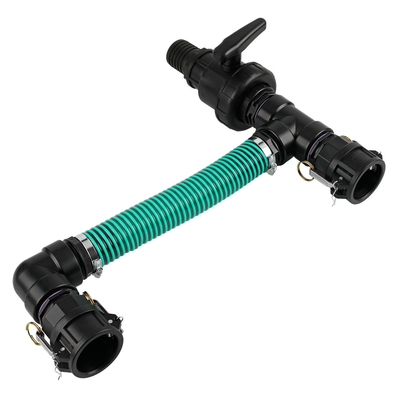 REKUBIK IBC Adapter 2" Camlock Dose - 2 IBC nebeneinander Tankverbindung Schlauch 50mm (2")