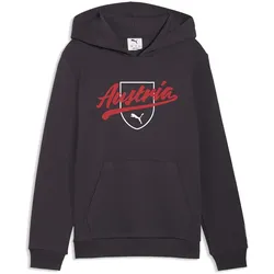 PUMA ÖFB Österreich FtblCulture Hoodie Kinder 25 - flat dark gray/puma white 140