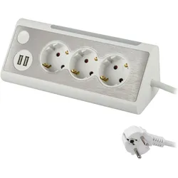 Maxtrack, Steckdosenleiste, 3-fach Eck-Mehrfachsteckdose (5x, CEE 7/3, 3 m)