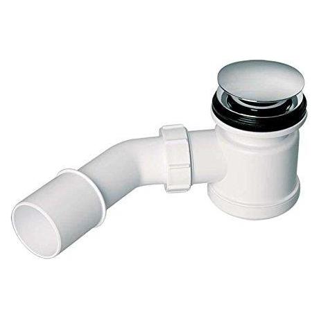 McAlpine Siphon Siphon für Duschwanne mit Click-Clack-Stecker 52 mm Chrom (HC26CLCP) (Ablaufgarnitur, 1 1/4") (HC26CLCP)