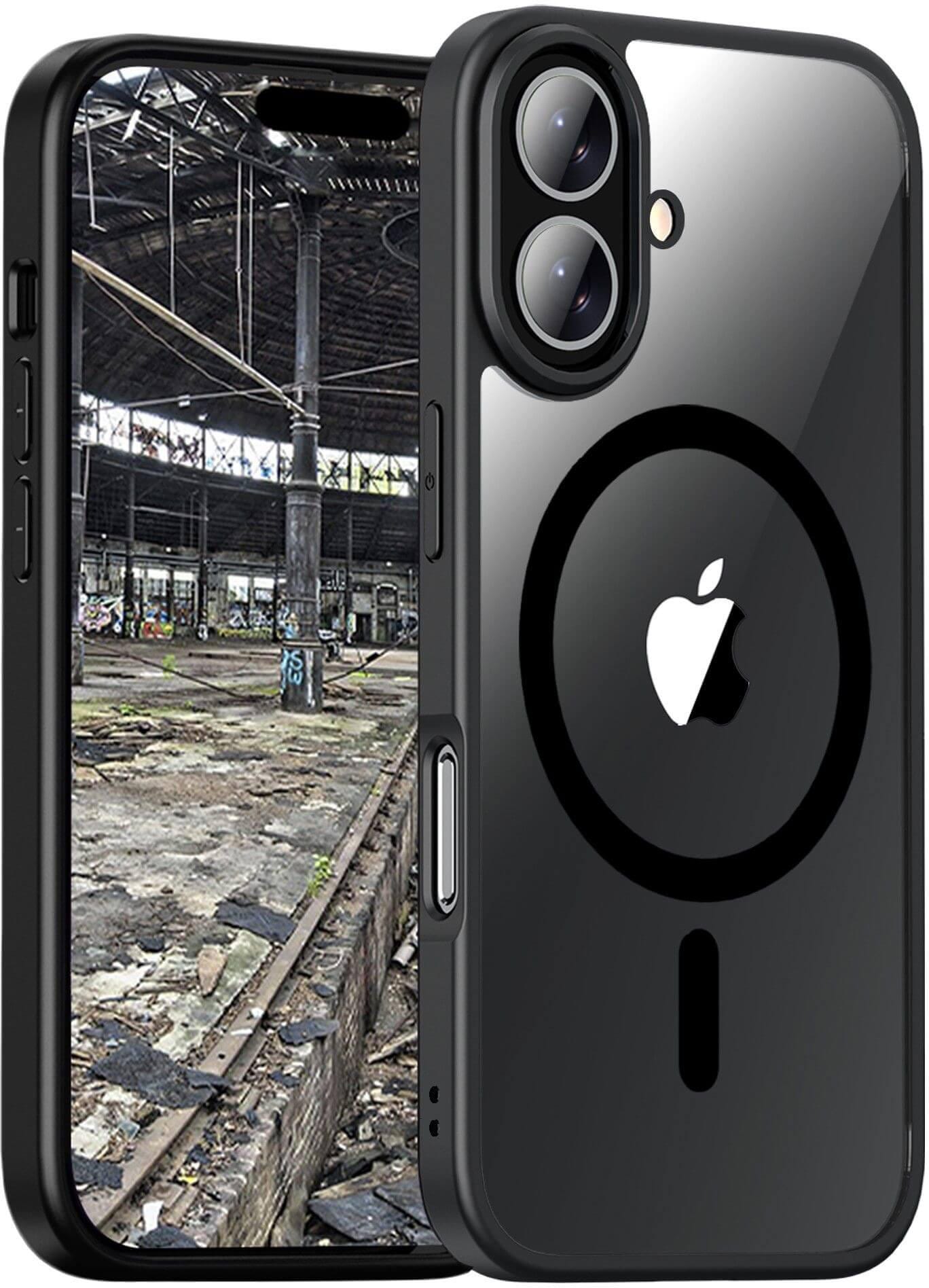JT Berlin BackCase Pankow Hybrid MagSafe Apple iPhone 16 schwarz/transparent