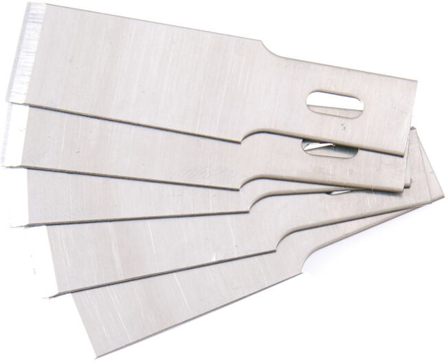 Lames de grattoir de rechange pour art. 364 0,6 x 12 mm 5 pièces Kraftmann ; BGS technic (364-12)